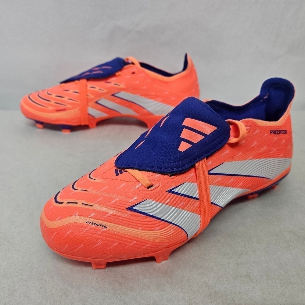 Adidas Predator League FT FG/MG Soccer Cleats JI1112 Orange Blue Mens Size 12 - Picture 3 of 10